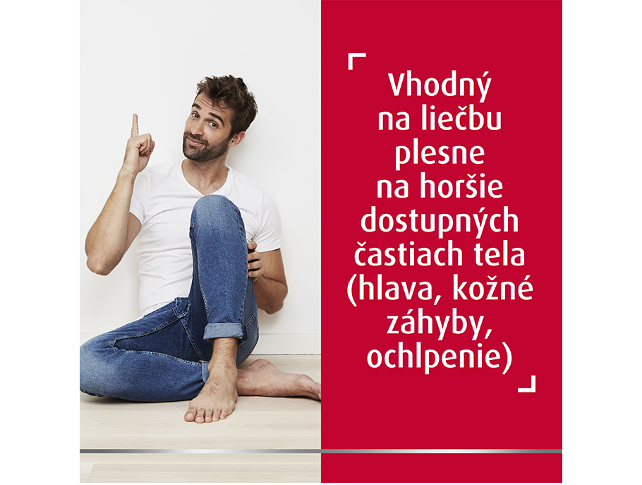 Vhodný na liečbu aj na horšie dostupných částiach tela